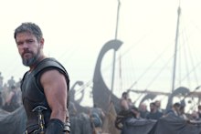 Matt Damon as Odysseus in a scene from the film.