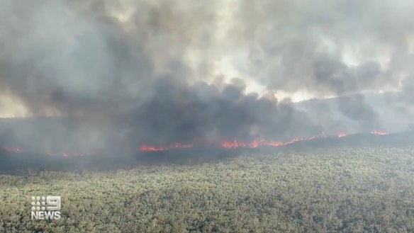 Specialist crews will be deployed on Sunday to fight the fire in the rugged landscape.