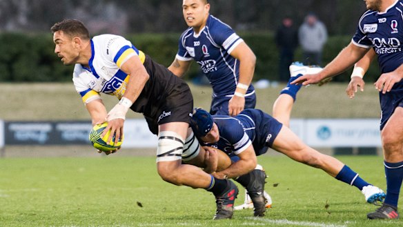 Rory Arnold was a standout for the Canberra Vikings on Saturday.