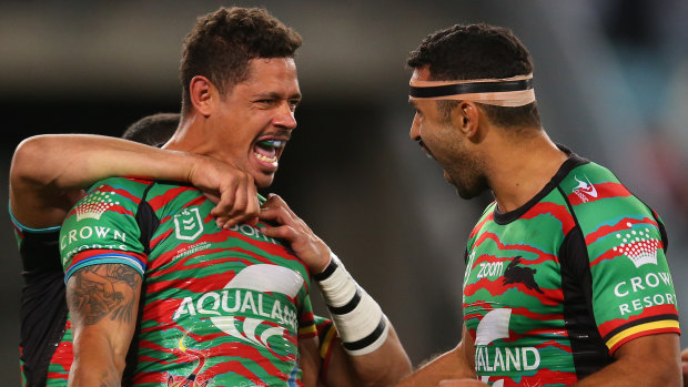 Dane Gagai is rapt with another four-pointer to add to his tally.