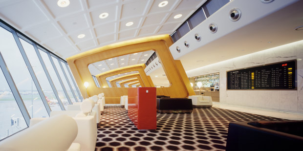 The Marc Newson-designed Qantas First Class Lounge in Sydney. “We tried to introduce products that I felt were exciting for customers.”