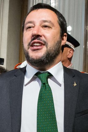 Matteo Salvini, leader of the anti-immigrant party League.