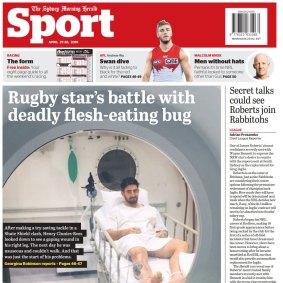 How the Herald repoirted Clunies-Ross injury in 2019.