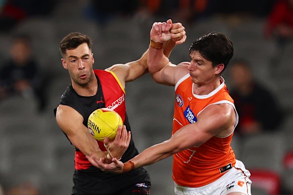 There were plenty of empty seats for Essendon’s game against GWS in round 19.