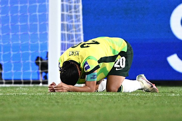 Sam Kerr after the full-time whistle.
