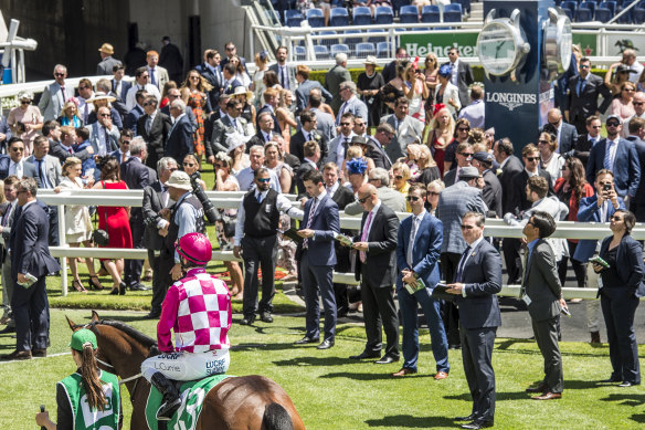 A record crowd attended Randwick for last year's The Everest.