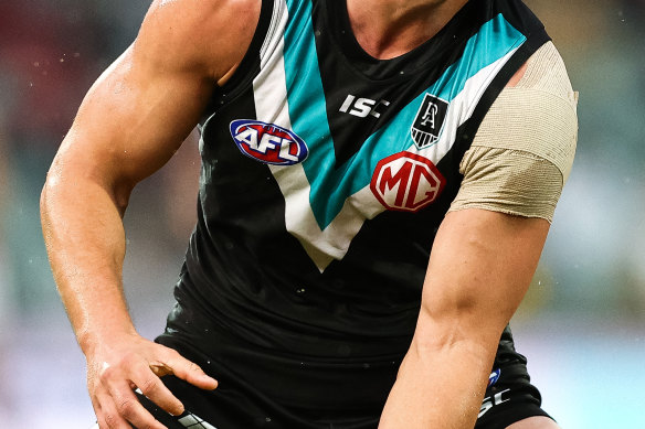 Some Victorian families of Port Adelaide players were given exemptions to cross the border into South Australia for the Power's qualifying final.
