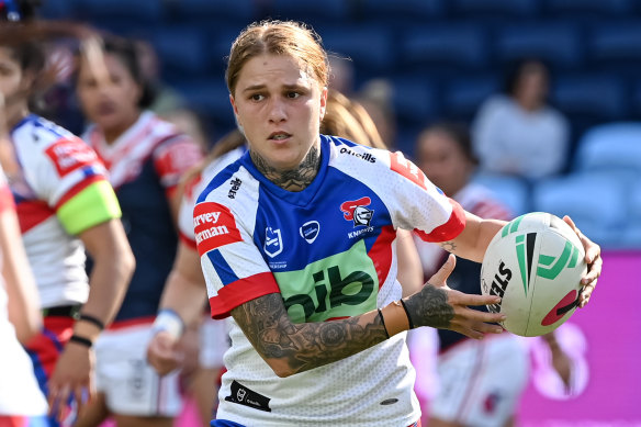 Newcastle Knights NRLW player Caitlin Moran.