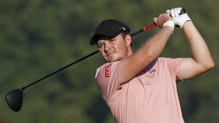 Contention: Eddie Pepperell, seen here in action earlier this year, had his first ever European Tour hole-in-one.