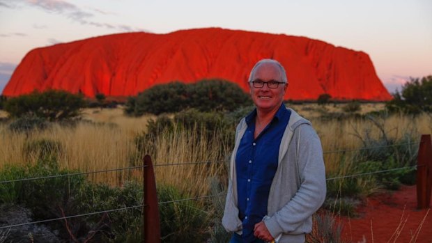 Michael Gordon on assignment in Uluru in 2017.