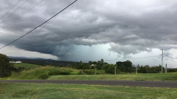 The storms roll over Chatsworth near Gympie, about 175 kilometres north of Brisbane.