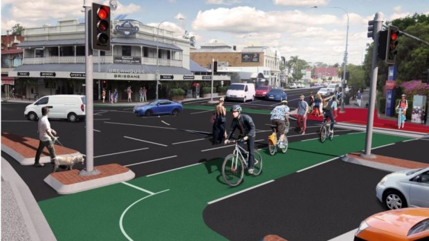 Designs for the Woolloongabba bikeway have been released by the council 