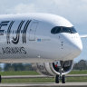 Fiji Airway’s newest Airbus A350 arrives at Nadi Airport earlier this month.