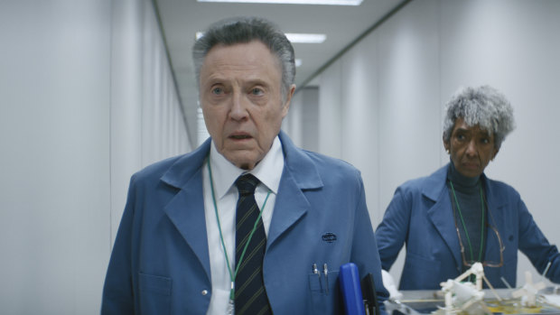 Christopher Walken, master of the happy accident, in Severance.