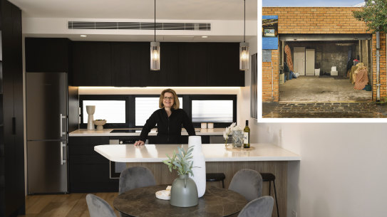 Lola Smith turned a garage into a house.