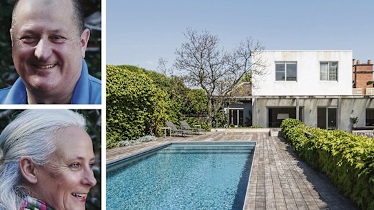 Russel Howcroft  and his wife Kate Burke are selling the house they have owned in Hawthorn for 21 years.