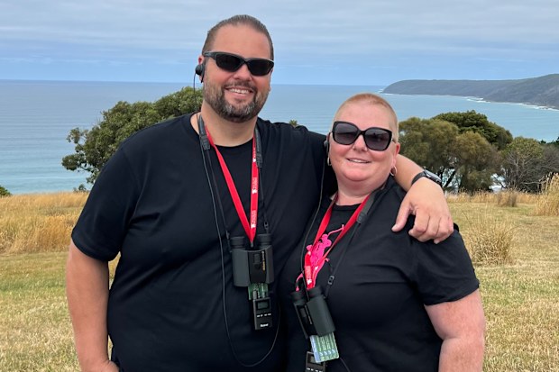 Emma Timmony and her husband Sean.