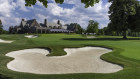 Winged Foot Golf Club - The 18th hole and clubhouse.