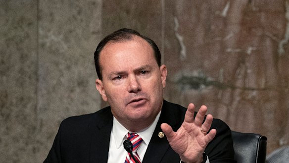 Infected: Senator Mike Lee, a Republican.