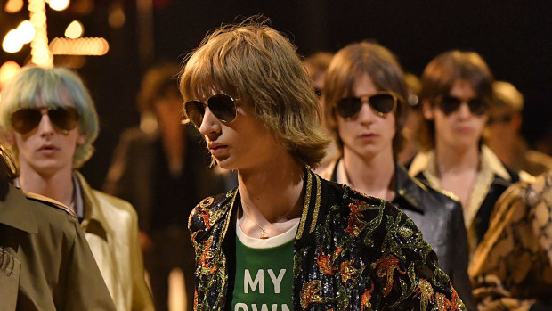 Shaggy mullets at Celine. 