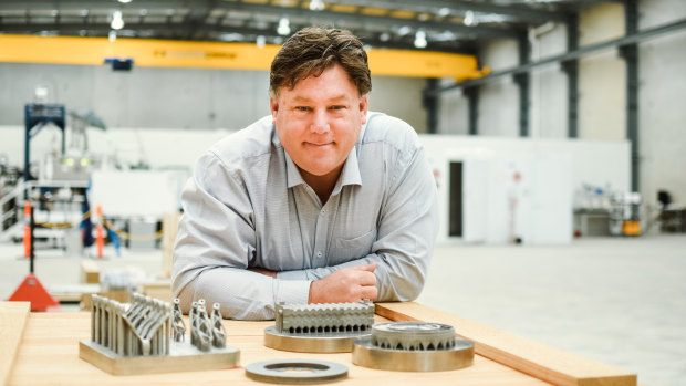 Aurora Labs managing director David Budge at the company's Perth factory.