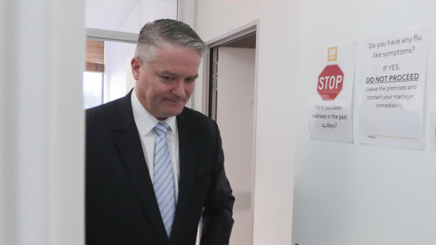 Finance Minister Mathias Cormann says the federal budget was in a good position to respond to the coronavirus outbreak.