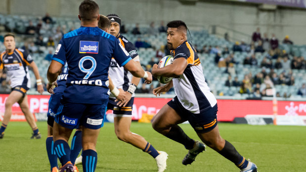 Folau Faingaa has been a try-scoring machine in his second Super Rugby season. 