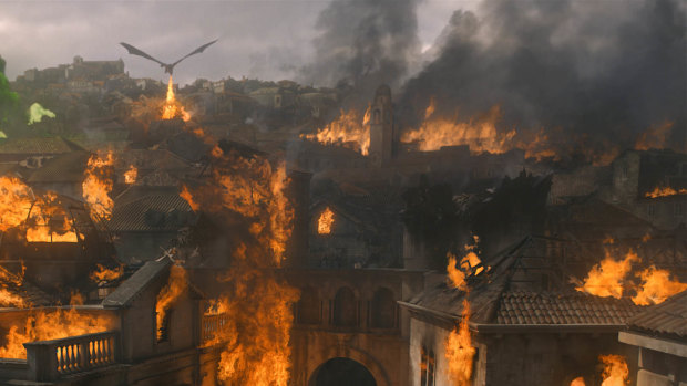 The battle is won, the city has surrendered, but still Dany rains fire upon her enemy.