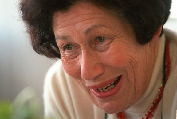 Hannah Pick-Goslar in 1998, when she was 69 years old.