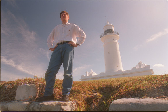 Leeser at Macquarie Lighthouse after he was elected to Wollahra Council when he was 19.