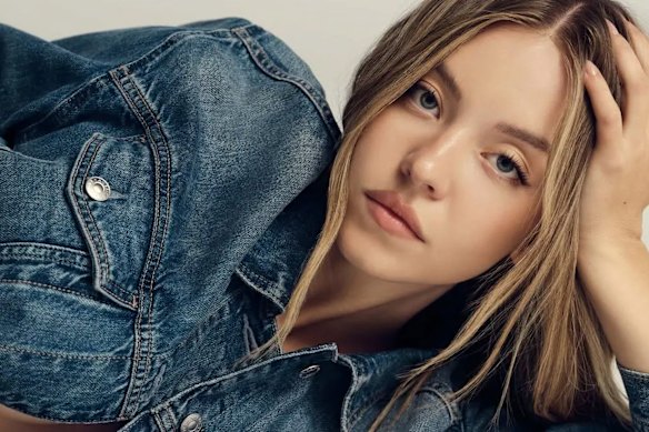 Sydney Sweeney as featured in the American Eagle campaign.