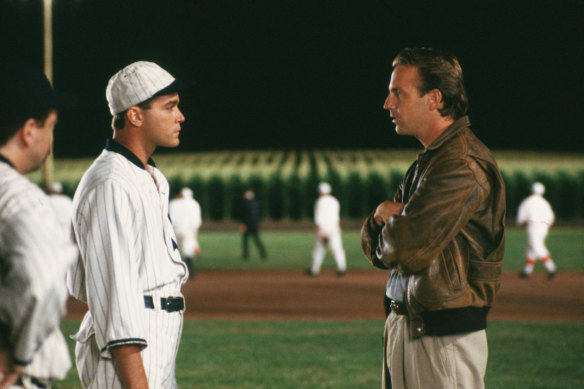 “If you build it, he will come.” Ray Liotta and Kevin Costner in Field of Dreams.