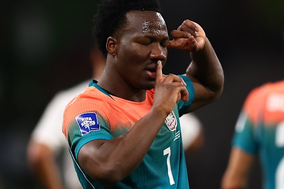 The celebrations flowed for Nestory Irankunda.