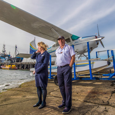 Barabara and Brett Audas from Melbourne Seaplanes.