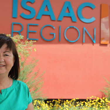 Isaac Regional Council mayor and 26-year Moranbah resident Anne Baker says her community has been left out of the climate policy discussion. 