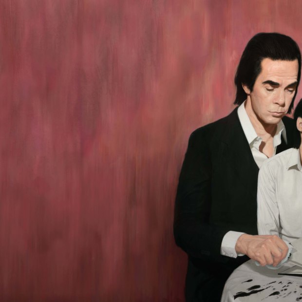 Ink and Solace, a painting of Nick Cave by Ben Smith.