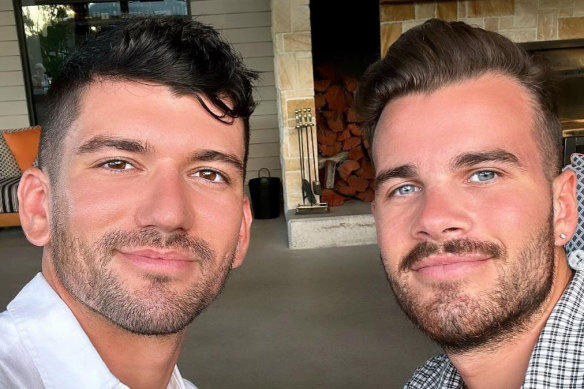 Luke Davies and Jesse Baird, the gay couple who have been allegedly murdered.