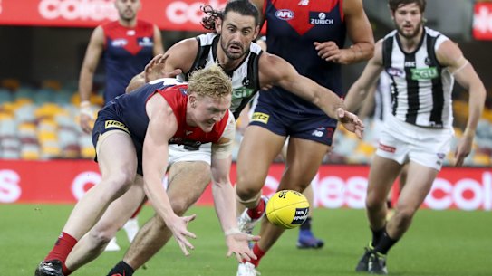 Brodie Grundy and Clayton Oliver