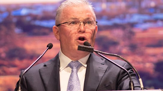 Santos CEO Kevin Gallagher says the restructuring of the business will support the transition to lower carbon energy.