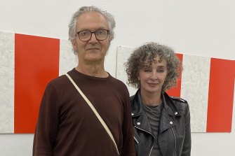 Artist John Nixon and gallerist Anna Schwartz earlier this year.