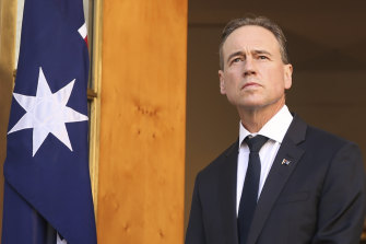 In September during a press conference. A Labor frontbencher says: "There is not a thing Greg Hunt will do or say that isn't focused on a political outcome."