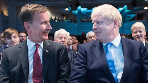 Jeremy Hunt and Boris Johnson await the Tory leadership result. 
