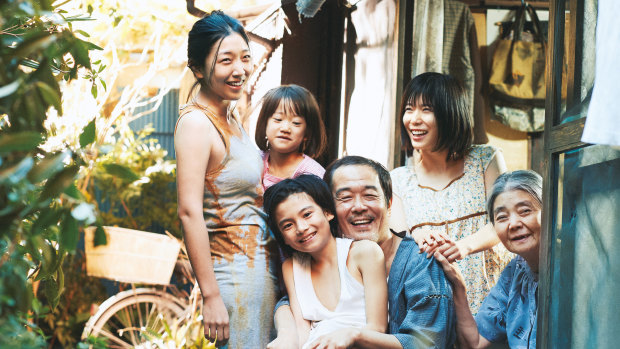 Playing happy families in Shoplifters.