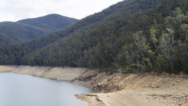 Low rainfall continues to deplete water levels at Corin Dam. 
