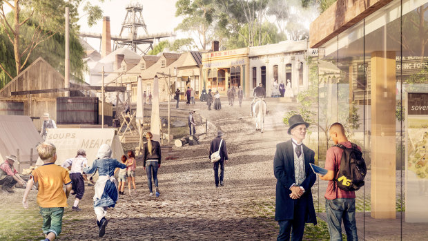 An artist's impression of what Sovereign Hill will look like after the $10 million upgrade.