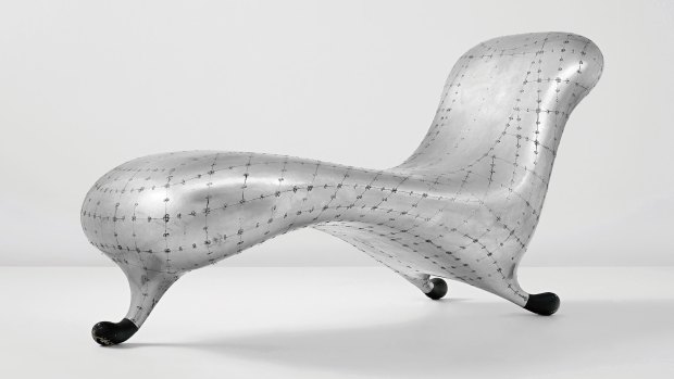 A limited-edition Marc Newson Lockheed Lounge, as seen the Madonna video for Rain. 