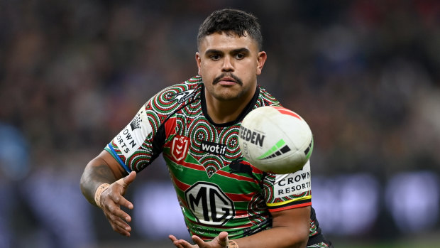Latrell Mitchell missed the Rabbitohs’ last game of the season through suspension.