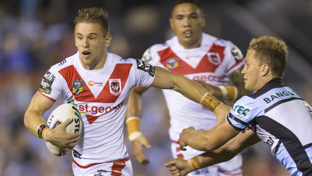 Settled: Dragons fullback Matt Dufty says the club is building on and off the field.