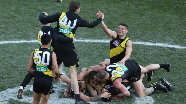 Richmond players celebrate.