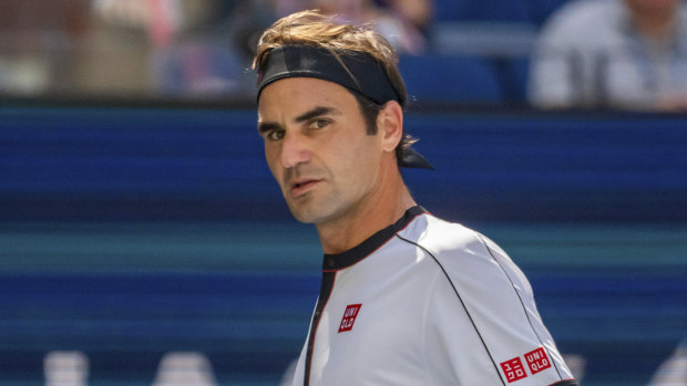 Roger Federer at the US Open in August.